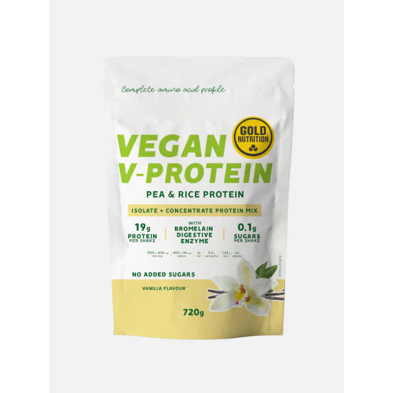 Gold Nutrition V-protein 720g Baunilha