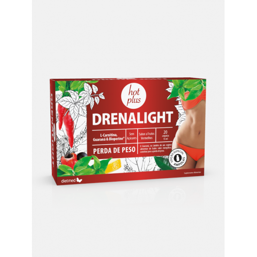 DietMed Drenalight Hot Plus - 20 ampolas