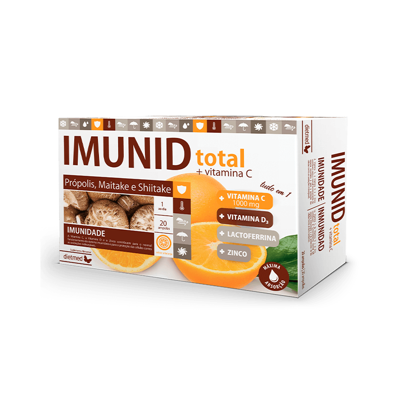 DietMed IMUNID TOTAL + Vitamina C - 20 ampolas