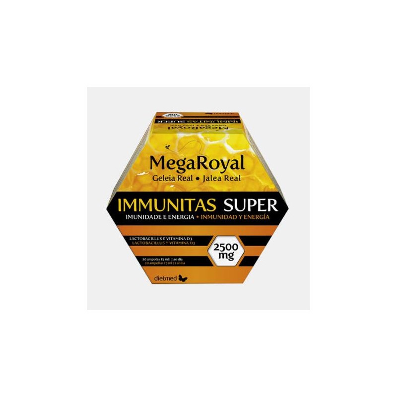 DIETMED® MEGA ROYAL IMMUNITAS SUPER 20 AMPOLAS