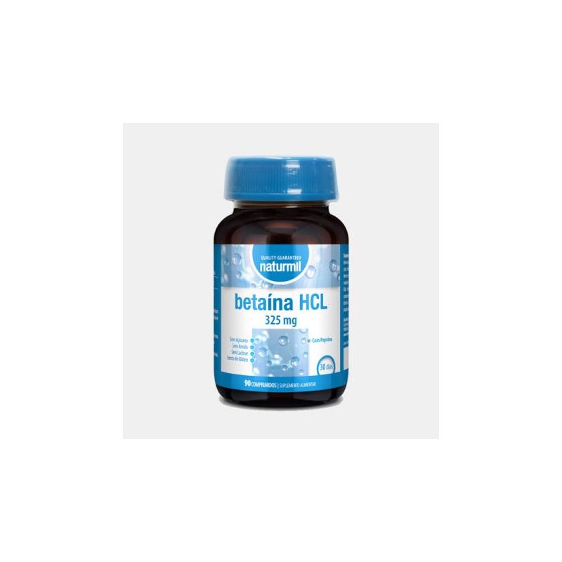 NATURMIL BETAINA HCL 325mg 90 COMPRIMIDOS