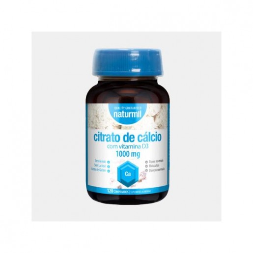 Naturmil Citrato de Cálcio 1000mg 120 Comprimidos