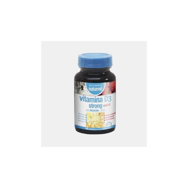 NATURMIL VITAMINA D3 STRONG 4000UI + ACEROLA + ZINC 90 COMP