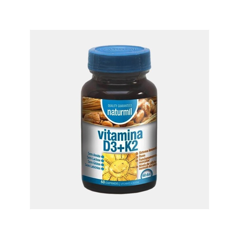 NATURMIL VITAMINA D3 + K2 60 COMPRIMIDOS