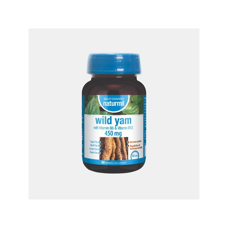 Naturmil Wild Yam 450mg 60 Cápsulas