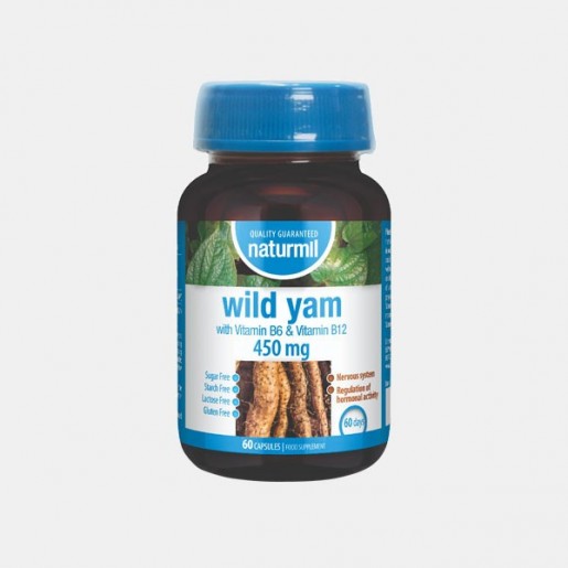 Naturmil Wild Yam 450mg 60 Cápsulas