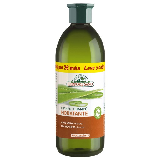 CORPORE SANO CHAMPÔ HIDRATANTE ALOE e MALVAVISCO FORMATO 300 + 300 ML