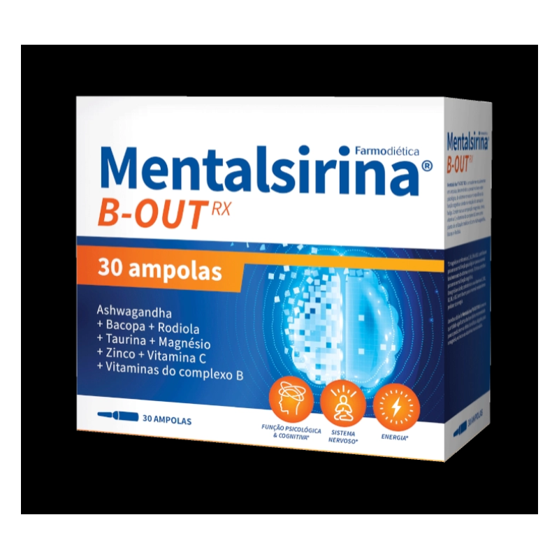 Mentalsirina B-Out RX – 30 ampolas – Farmodiética