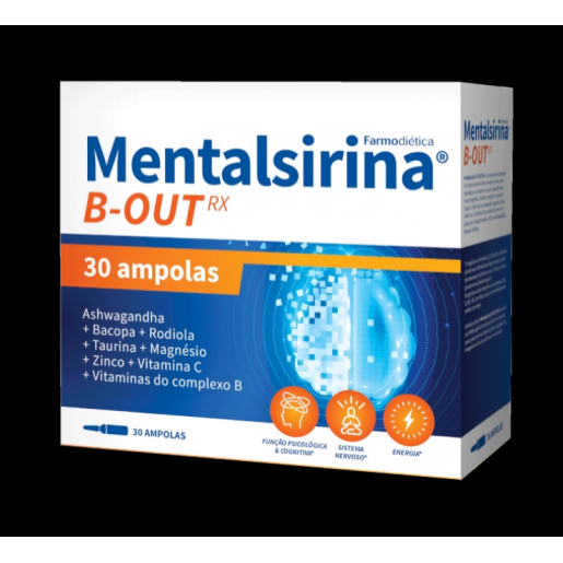 Mentalsirina B-Out RX – 30 ampolas – Farmodiética