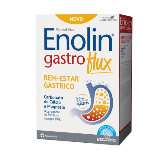 Enolin Gastro Flux 20 comp mastigáveis