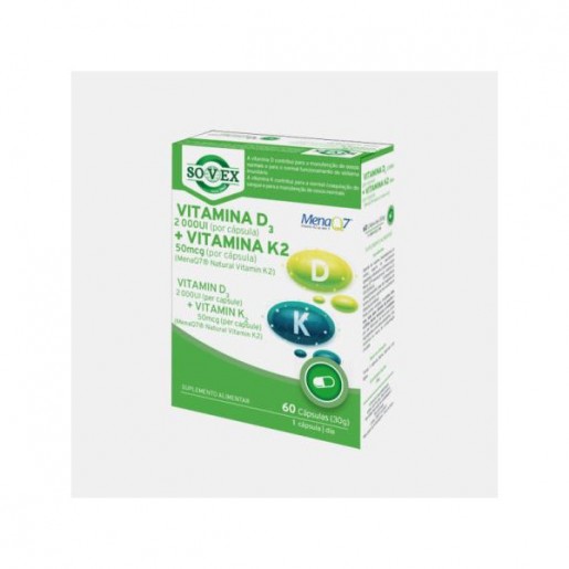 SOVEX® VITAMINA D3 + K2 60 CAPSULAS