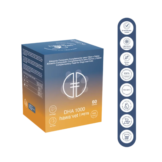 Hawa Vet DHA 1000 Pets, 60 Cáps
