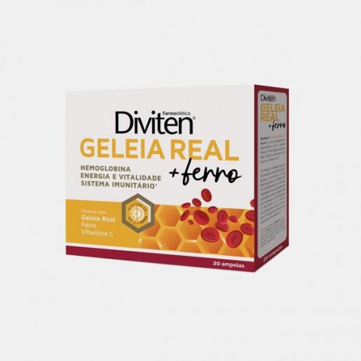 DIVITEN GELEIA REAL + FERRO 20 AMPOLAS