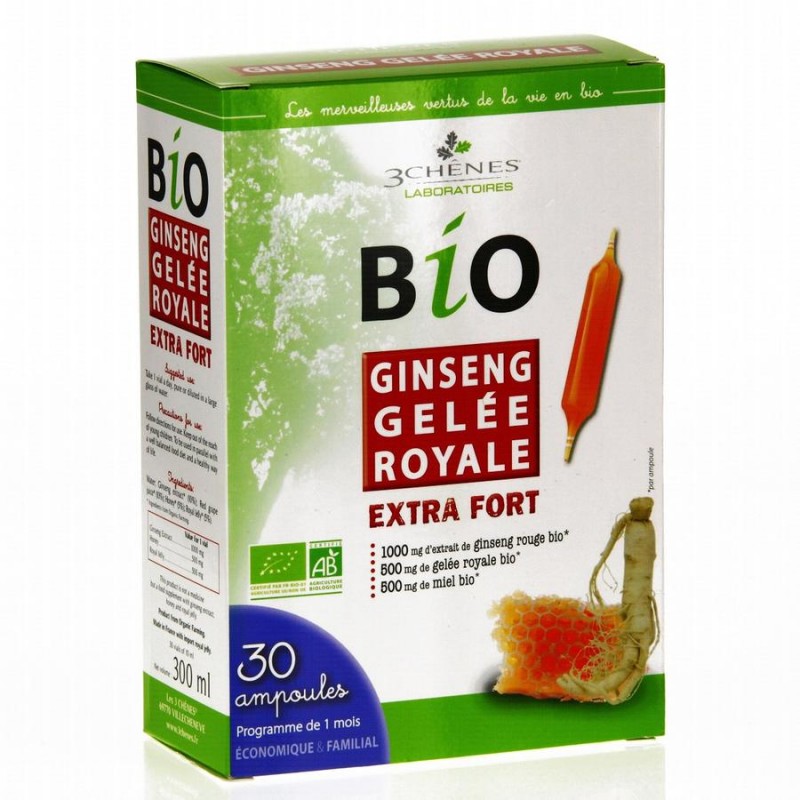 Ginseng + Geleia Real BIO 30 Ampolas